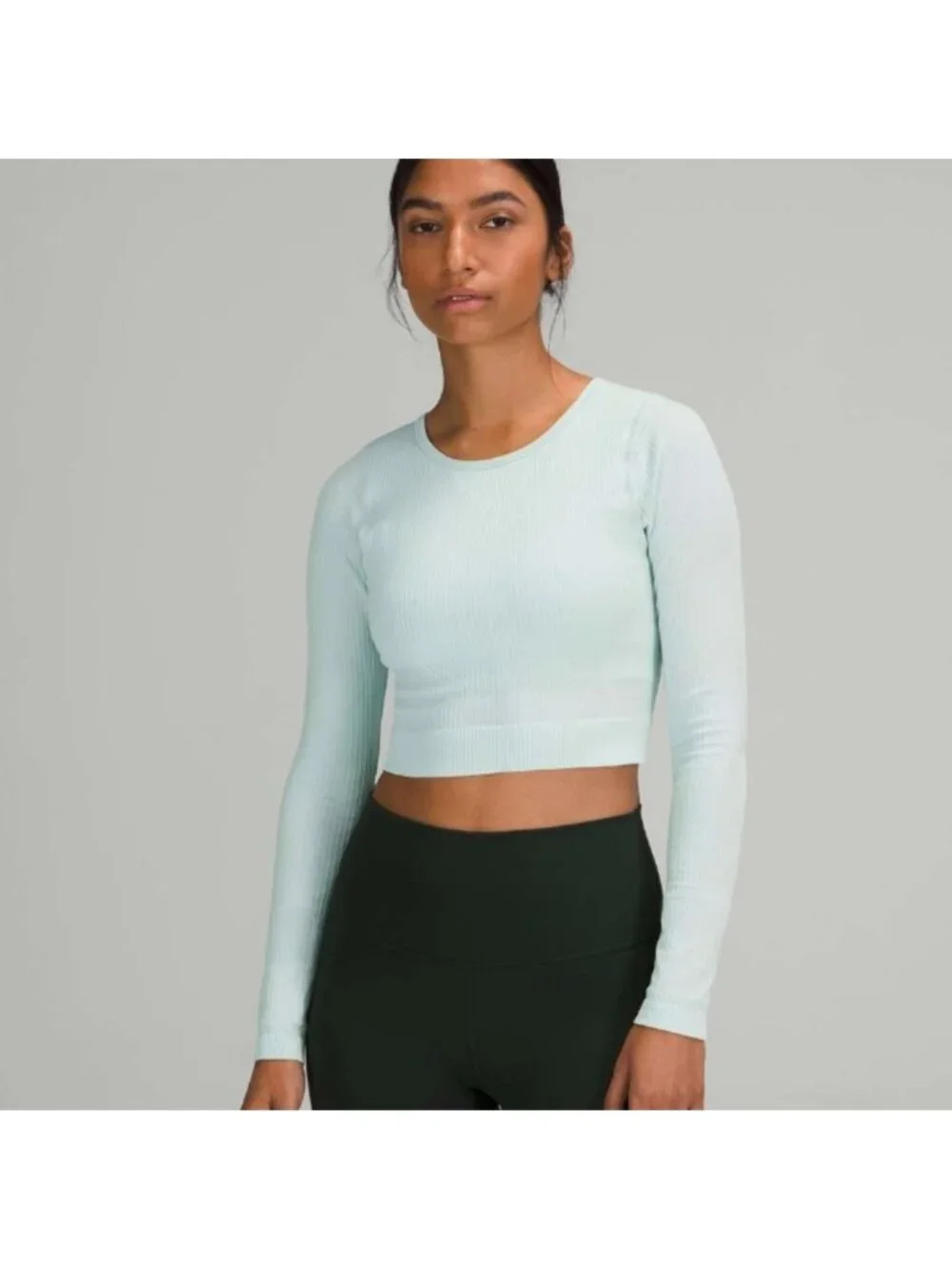 Lululemon Ebb to Street Long Sleeve Delicate Mint like new